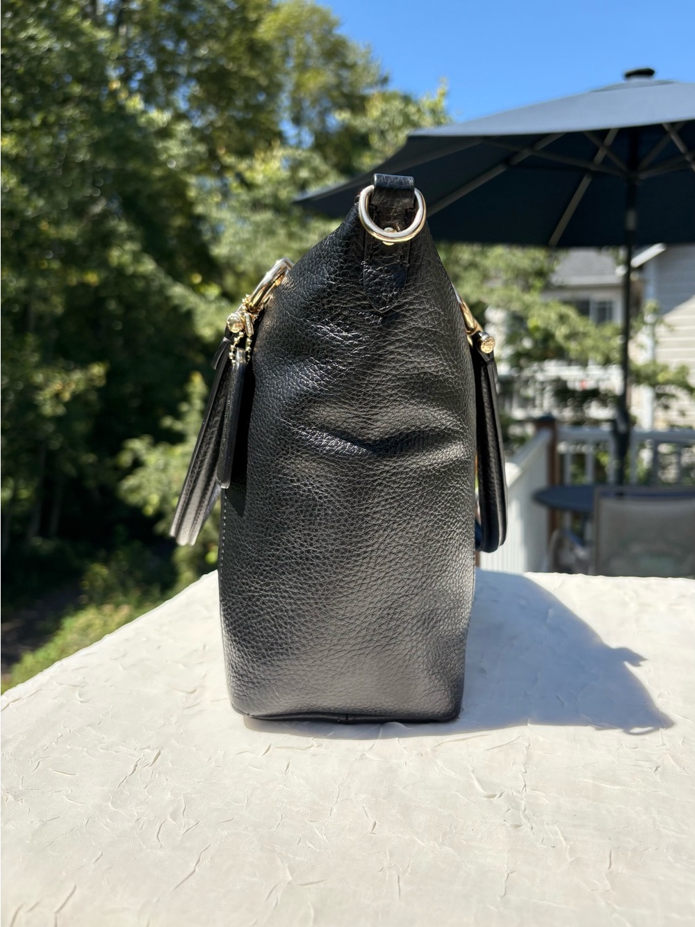COACH Kacey Satchel In Black C6229 - Picture 4 of 11